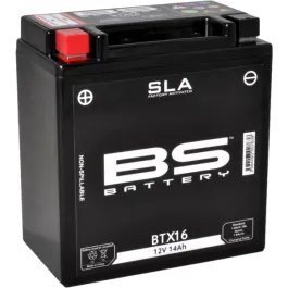 Batteria BS SLA BTX16 12 V 14,7 Ah ATTIVATA TRIUMPH SUZUKI KAWASAKI HONDA