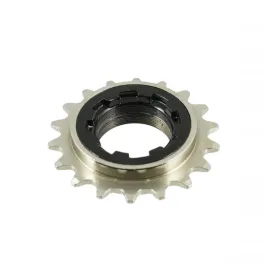 Ruota libera bici 1 velocità 18 denti 1/2 1/8 a filetto argento - nero