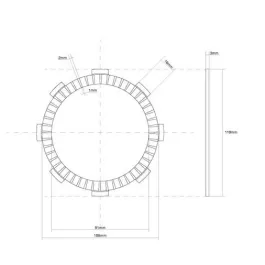 Kit dischi frizione guarniti FCC DERBI FANTIC GILERA HM HONDA C X YAMAHA MT 125