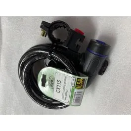 Lucchetto antifurto bici a spirale 12 x 1500 mm antipolvere nero Isla