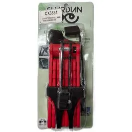 Lucchetto antifurto bici pieghevole 940 mm spessore 7 mm rosso Guardian Isla