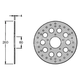 Disco freno anteriore Aprilia Scarabeo Sport City Atlantic 125 250 300 500