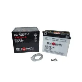 Batteria 12V 18Ah 180x90x162mm CCA190 OKYAMI YB18-A Magna 83-86 Motoslitte >500