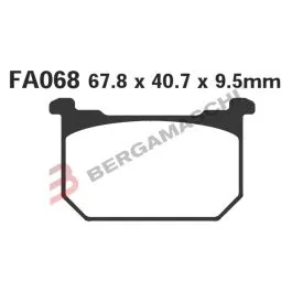 Pastiglie freno KAWASAKI Z 400 440 550 750 1000 LTD 440 EBC BRAKE SFA068