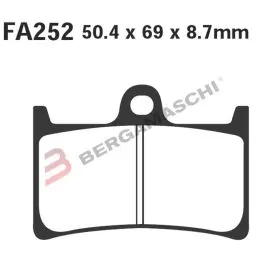Pastiglie freno anteriore carbon EBC SFAC252 Yamaha MT-07 Tracer T-Max FZ TENERE