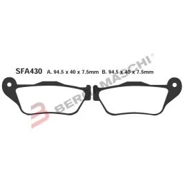 Pastiglie freno anteriori EBC SFAC430 Yamaha X-Max 125/250 05-09 Skycruiser 250