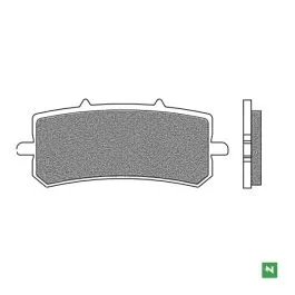 COPPIA PASTIGLIE FRENO ANTERIORI BRERA 125-300 NEW FREN BE1 ORGANIC FD0574BE1