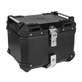 Bauletto moto Kappa Plastica 45lt effetto Valigia alluminio e piastra universale