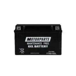 Batteria YTX9 GEL 12V 8Ah attivata sla pronta all'uso Motorparts 0012760