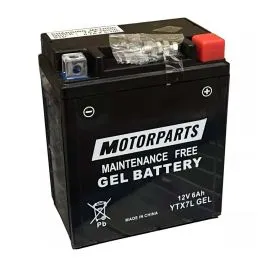 Batteria Motorparts YTX7L GEL 12V 6AH Gel scooter pronta all'uso