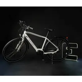 Bici 28 Urban uomo city ebike Bianco 36V Alluminio e-bike elettrica Emotion