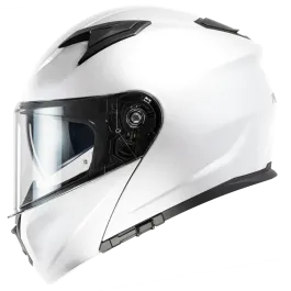 Casco modulare RAPTOR MPH moto scooter doppia visiera bianco lucido ECE 22.06
