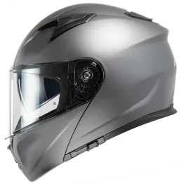 Casco moto scooter Modulare MPH Raptor con doppia visiera grigio lucido ECE22.06