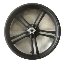 Ruota anteriore bici 20 X 4 FAT E-BIKE in lega nero freno a disco