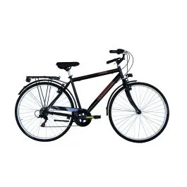 Bici 28 trekking city urban Sorrento 6 velocità nero per uomo Coppi