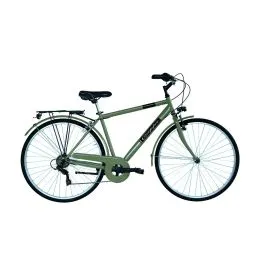 Bici 28 trekking city urban Sorrento 6 velocità verde per uomo Coppi