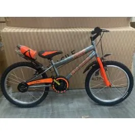 Bici 20 MTB FALKON senza cambio grigio arancione per bambino ragazzo
