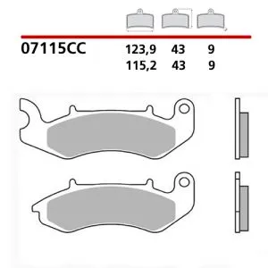 07115cc - Pastiglie Freno Brembo scooter Carbon Ceramiche (1 coppia per 1 disco)