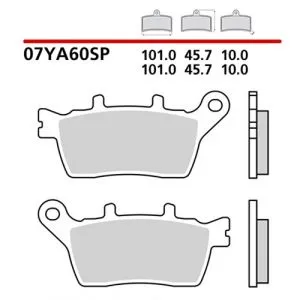 07YA60SP - Pastiglie Brembo sinterizzate posteriori Yamaha Niken GT