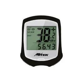 Ciclocomputer per bici LAMPO 9 funzioni con filo Nero/Bianco