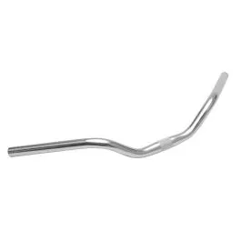 Manubrio bici tipo OLANDA 25,4mm x 600mm in Alluminio Satinato Argento 250 gr