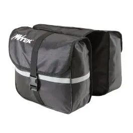 Borse a bisaccia per bici FUTURA 25 litri 29x24x10cm in Nylon Nero MVTEK