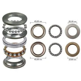 Serie cuscinetti sterzo completa YAMAHA Majesty SKYLINER 125 1998-2009