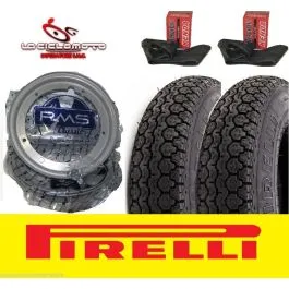 kit ruota vespa 3 50 10 cop sc30 + cerchi italiani
