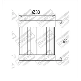 filtro olio champion cof081 piaggio liberty 125cc 1997/2000 4044197537587
