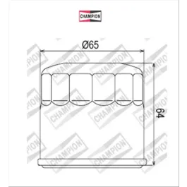 filtro olio cbr 600 900 sh 300 champion cof104
