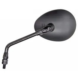 specchio sinistro scarabeo 500 nero ovale