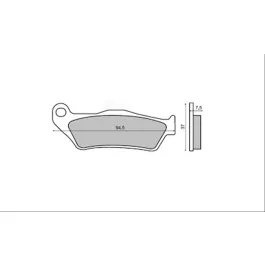 coppia pastiglie freno anteriori organiche mbk skyliner/yamaha majesty 125cc