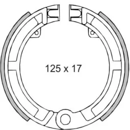 ganasce freno anteriori piaggio vespa 50cc-v.et3-primavera 125cc 266506
