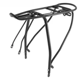 portapacco bici mtb corsa posteriore regolabile alluminio nero