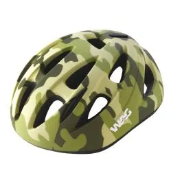 Casco bici bimbo verde mimetico taglia xs