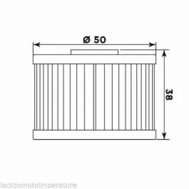 Filtro olio MEIWA H1008 ADLY DINLI GAS HONDA KAWASAKI MASH POLARIS SUZUKI