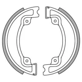 Coppia ganasce ceppi freno mozzo yamaha diam. 149,6 x 25 mm