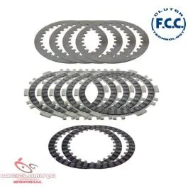 Kit dischi frizione guarniti e acciaio F.C.C. Yamaha T-Max 500 2001 - 2011