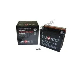 Batteria ytx14l-bs Okyami 12 v 12 ah sigillata senza manutenzione