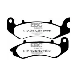 pastiglie ebc FA 711V a mescola semi sinterizzata per benelli tnt 125 anteriore