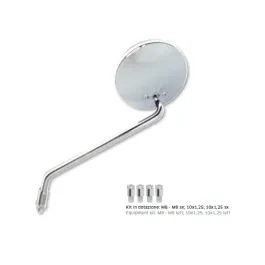 specchio sinistro asta lunga cromato