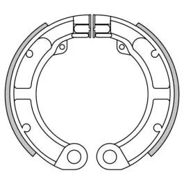 Ganascie Freno posteriore vespa 50 3m