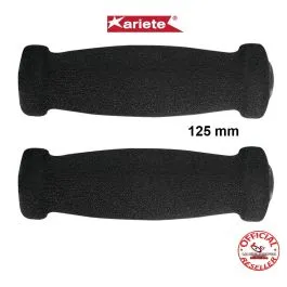 coppia manopole in spugna moto nere