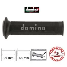 coppia manopole moto superbike domino nere