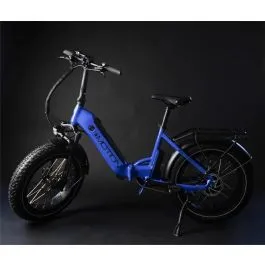E-bike FAT 20" Pieghevole FLEX FLAP Blu in Alluminio con Batteria 48V