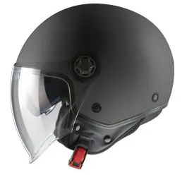 Casco Moto scooter Demi Jet One Nero opaco doppia visiera omologato ECE 22.06