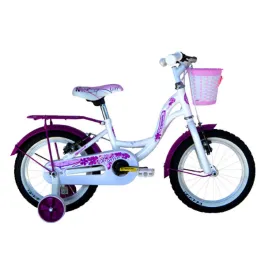 Bici 12 taylor music per bambina bianca con rotelle e cestino coppi