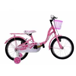 Bici 14 taylor music per bambina rosa con rotelle e cestino coppi