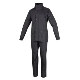 Set giacca + pantaloni completo antipioggia impermeabile Tucano Urbano Diluvio Plus Nero