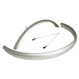 Set Parafango bici CONDORINO 28 x 48 mm (Coppia parafanghi) Argento MVTEK